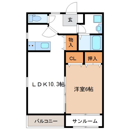 Mスクエアの物件間取画像